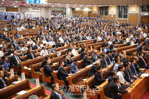 제104회 총회 회의장 모습