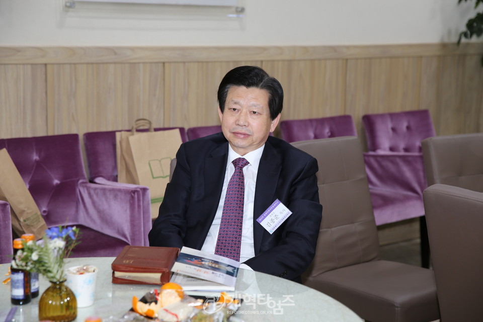 제15차 총회목회자특별세미나에서 총회장 김종준 목사 모습