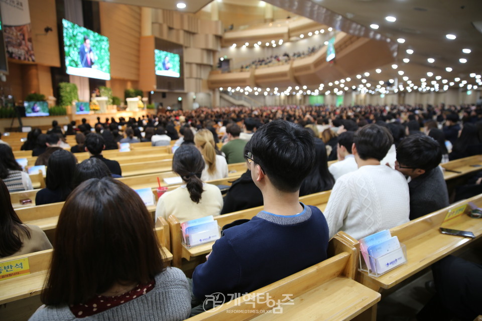 새에덴교회 제직헌신예배 모습