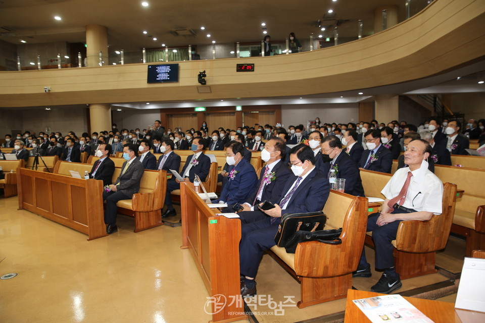 「2020년 정기총회 및 신임노회장 취임감사예배」 모습