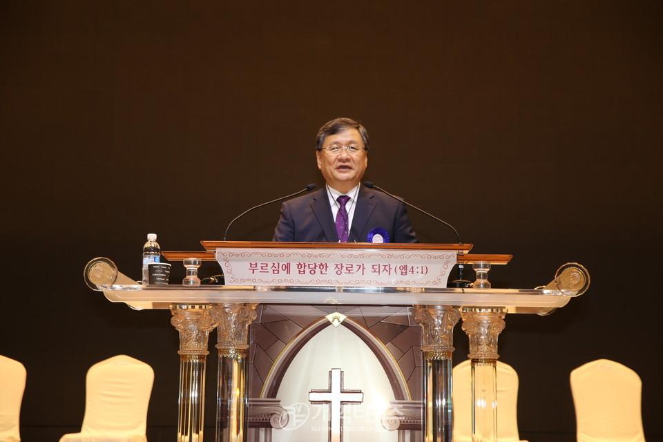 전국장로회연합회 「제49회기 전국장로회 하기부부수련회」 왕십리교회 맹일형 목사 특강 모습