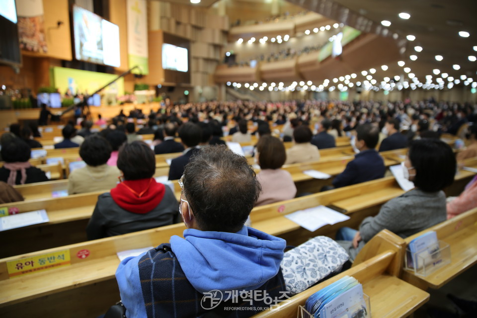 총회장 소강석 목사 취임 감사예배 모습