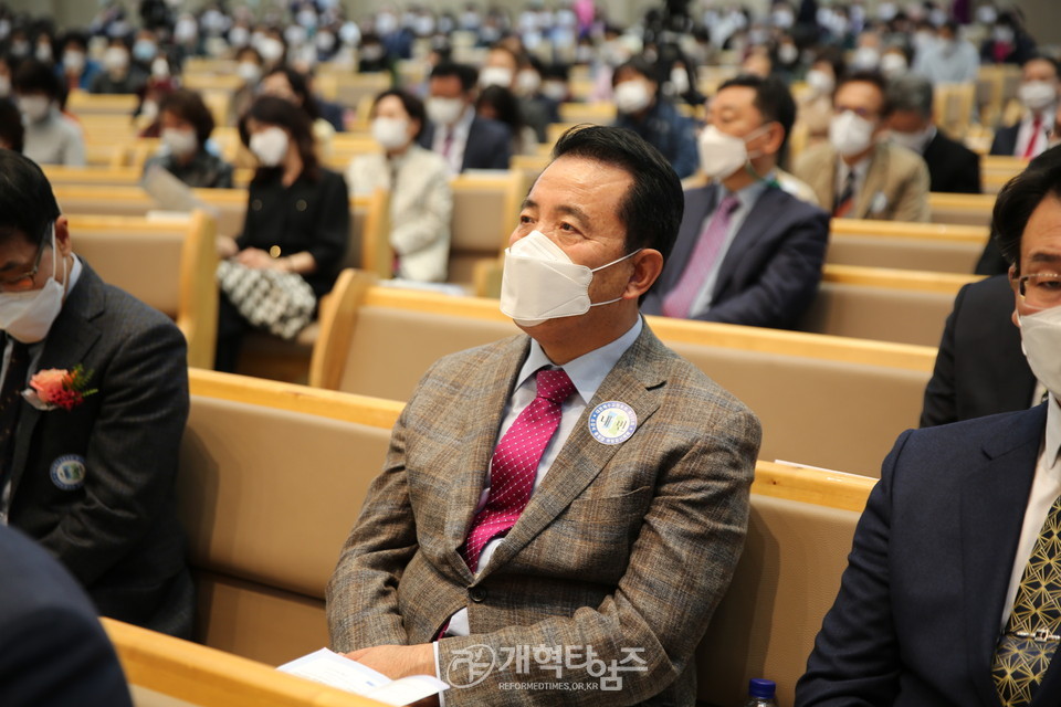 총회장 소강석 목사 취임 감사예배, 전인식 목사 모습