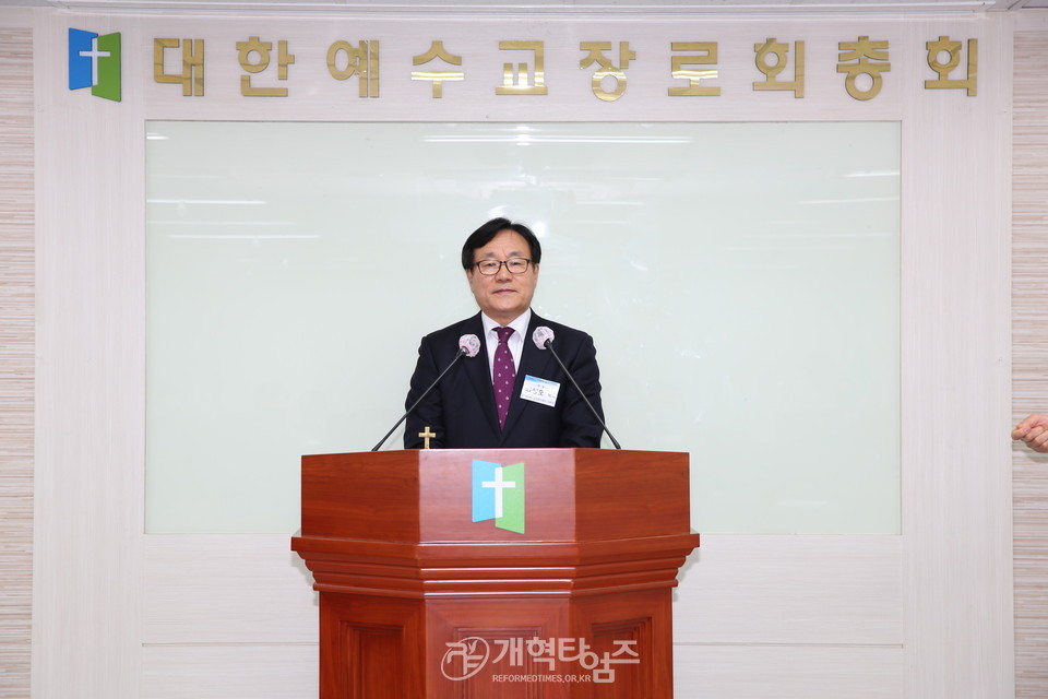 총회 군목부 제1차 실행위원회, 부장 최상호 목사 모습
