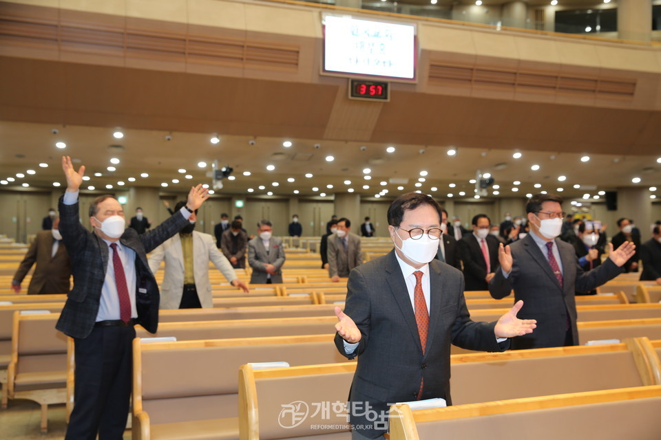 ‘2021 PRAYER AGAIN! 서울․경기․인천 노회장 연석회의’ 모습