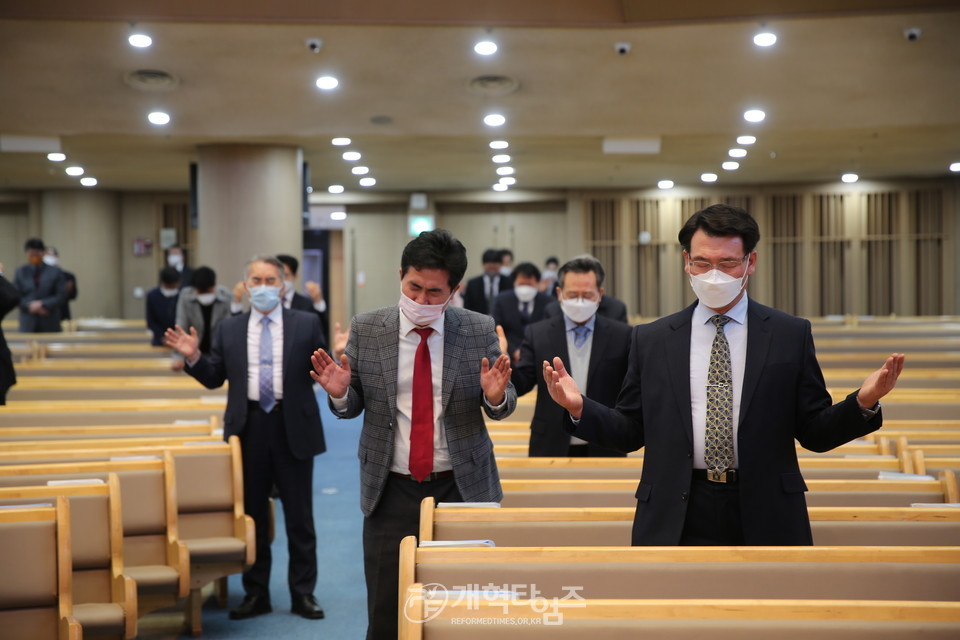 ‘2021 PRAYER AGAIN! 서울․경기․인천 노회장 연석회의’ 모습