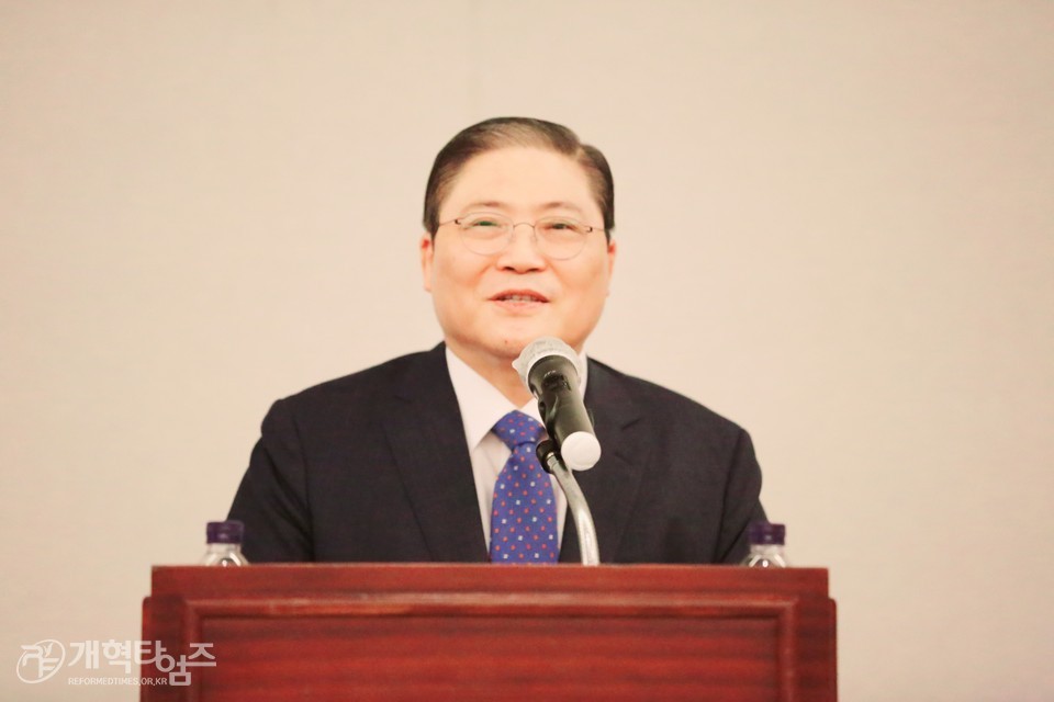 2021 총회 경목세미나, 총회장 소강석 목사 모습
