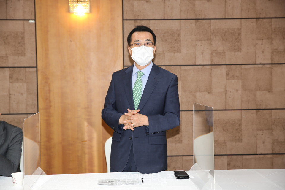서울지역노회협의회 대표회장 윤두태 목사 모습