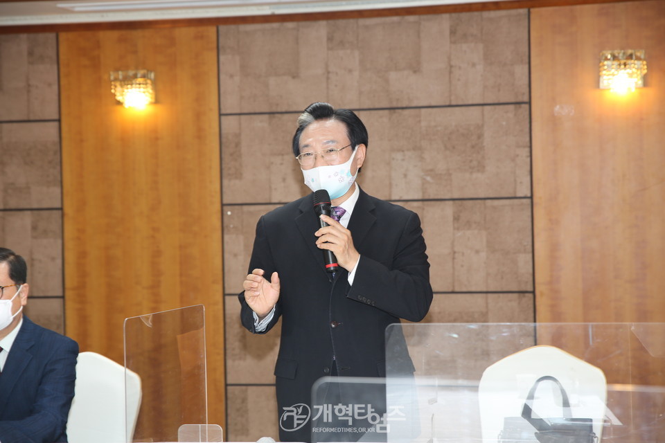 중부협의회 대표회장 오범열 목사 모습