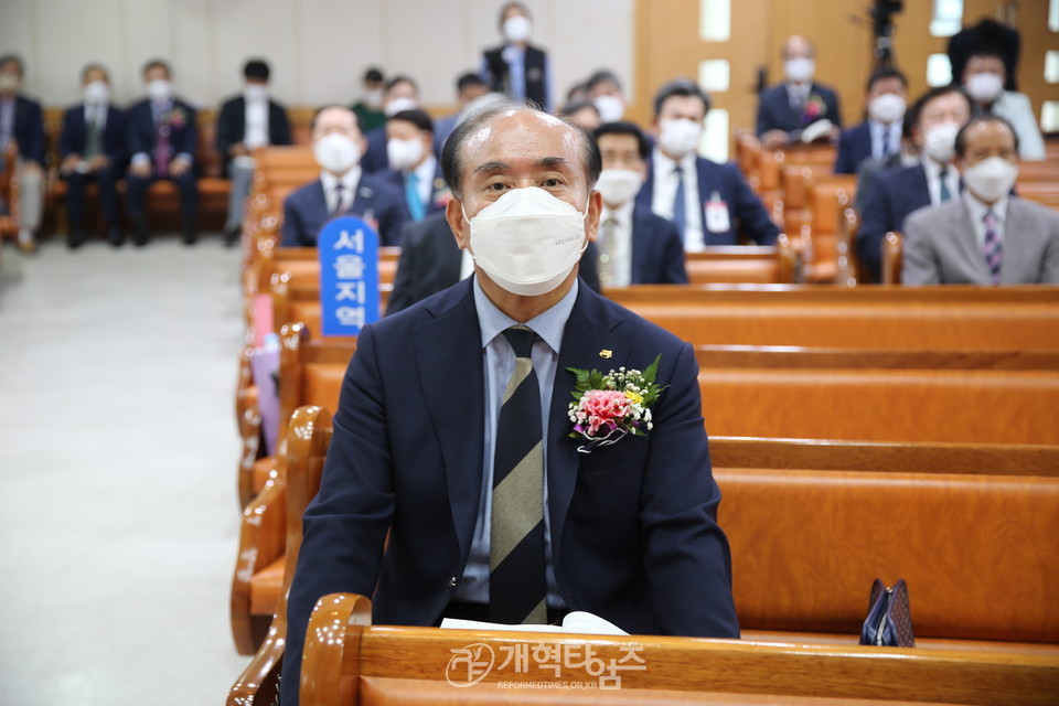 전국남전도회연합회 제41회 정기총회, 부총회장 송병원 장로 모습