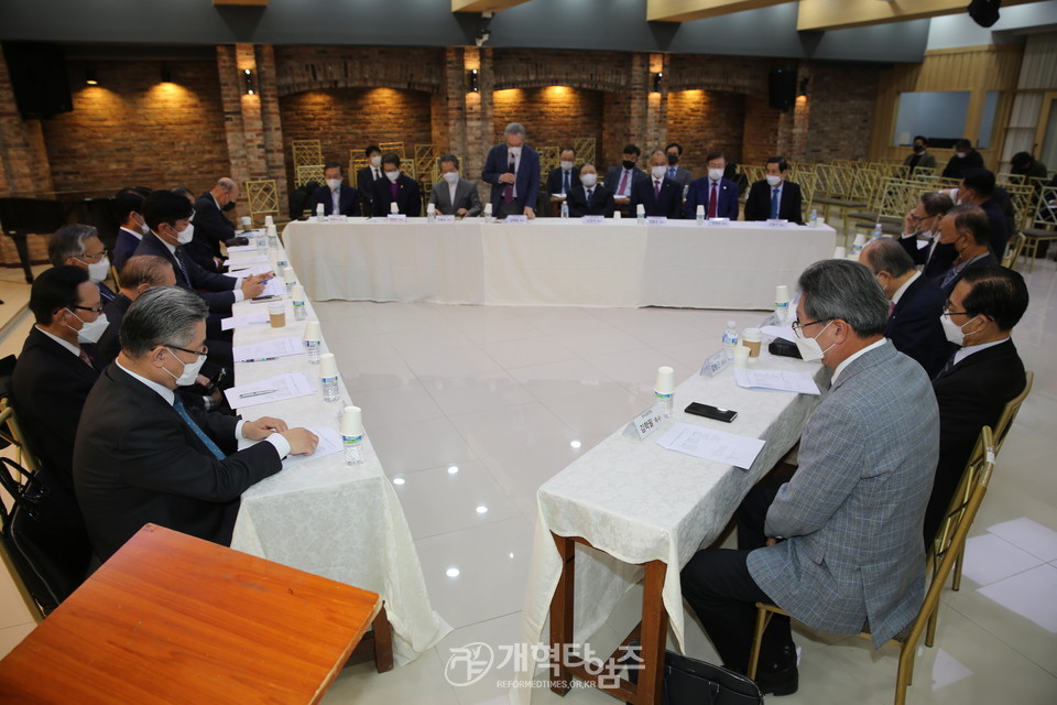 한교총, 한기총, 한교연, ‘한국교회 기관 통합을 위한 연석회의’, 모습