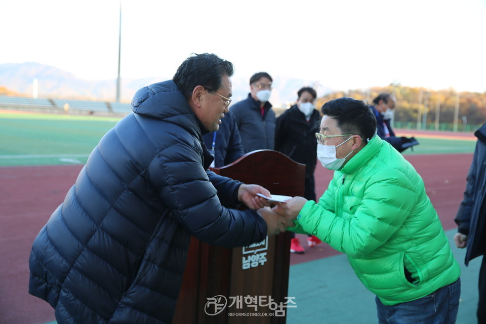 서북지역노회협의회 제18회 체육대회, 시상 모습