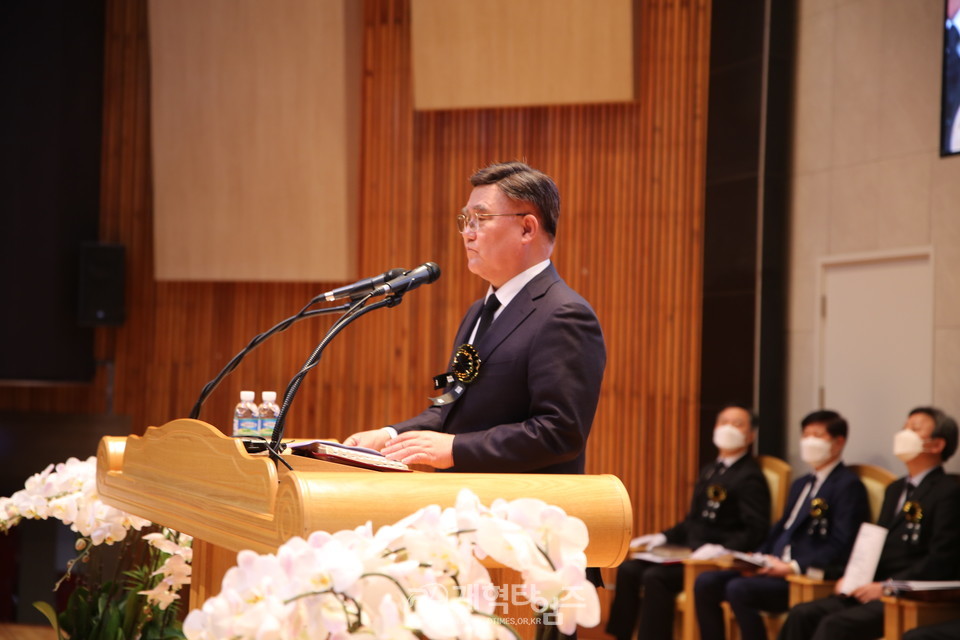 전 총신대 총장 故 김인환 목사, 발인예배 모습