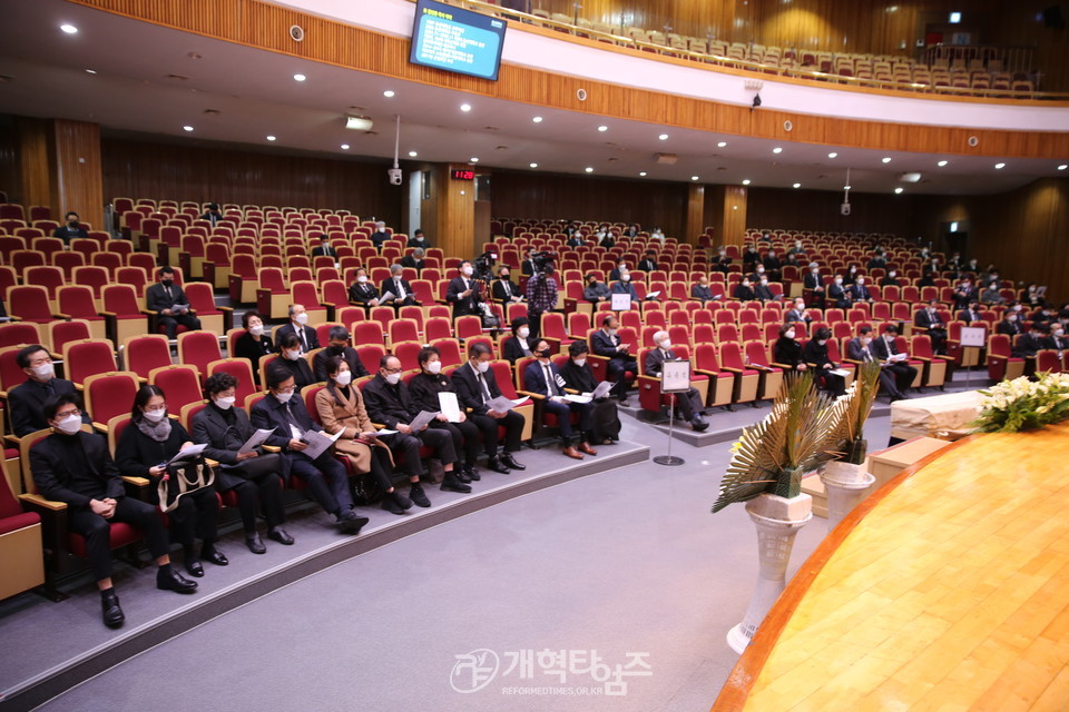 전 총신대 총장 故 김인환 목사, 발인예배 모습