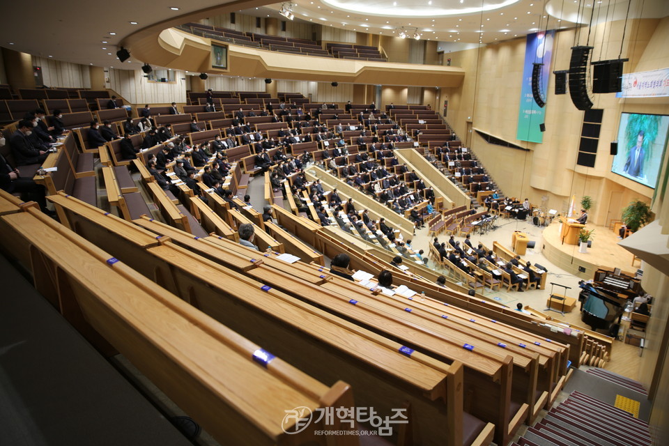 서울지역노회협의회, 은혜로운동행기도운동 서울협 연합기도회 모습