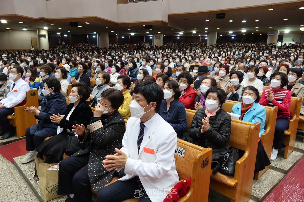 여의도순복음교회에서 열린 「2022 한국교회부활절연합예배」 모습