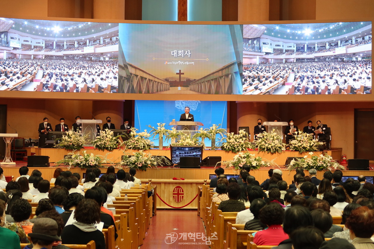 여의도순복음교회에서 열린 「2022 한국교회부활절연합예배」 모습