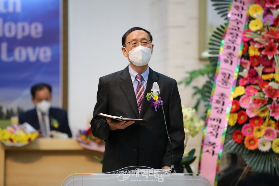 전남경찰청 경목연합회 회장 김용대 목사 취임 감사예배 모습