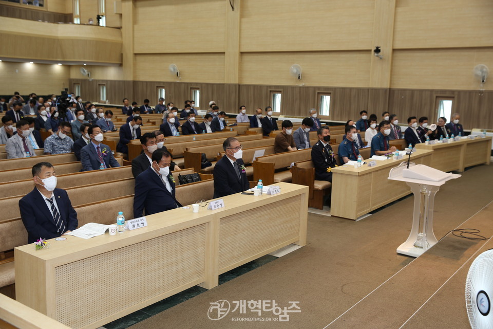 전남경찰청 경목연합회 회장 김용대 목사 취임 감사예배 모습