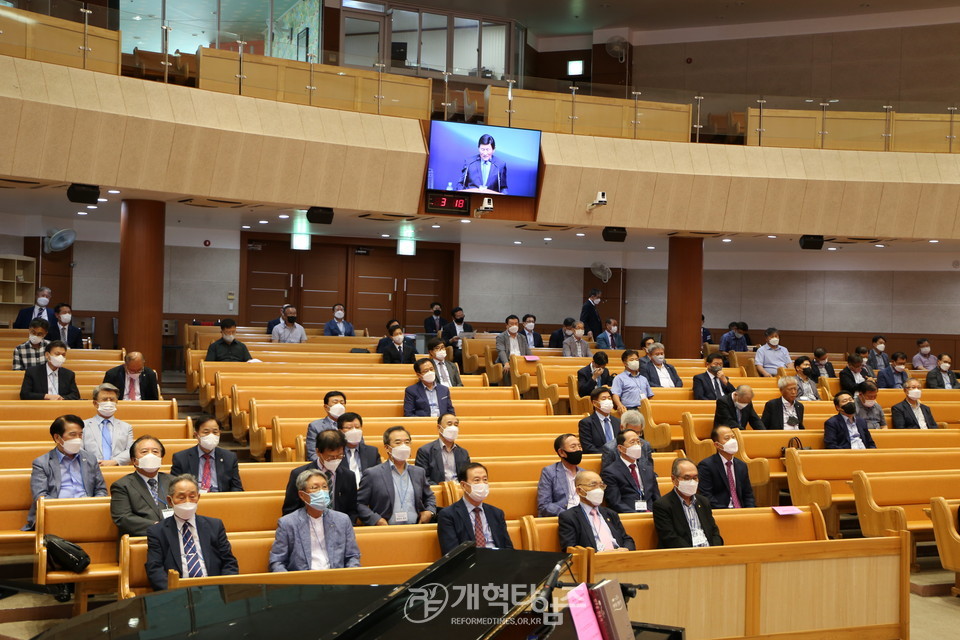 전국남전도회연합회 제6차 전국임원회의 모습