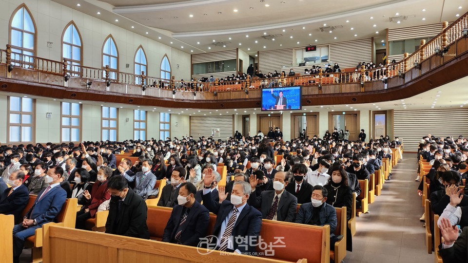 권순웅 총회장, 계성고 「추수감사절 및 학생 신앙 수양회 예배」 참석 모습