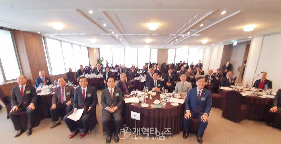 한국교회교단장회의 2022년 송년감사예배 모습