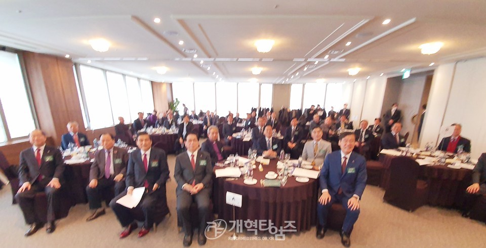 한국교회교단장회의 2022년 송년감사예배 모습