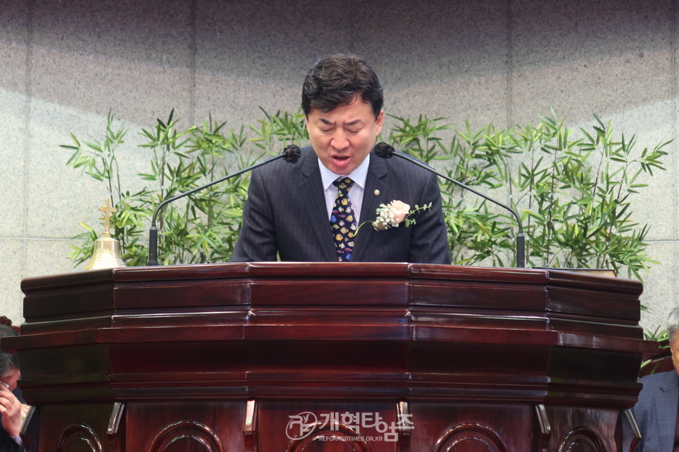 수도노회남전도회연합회 정기총회 모습