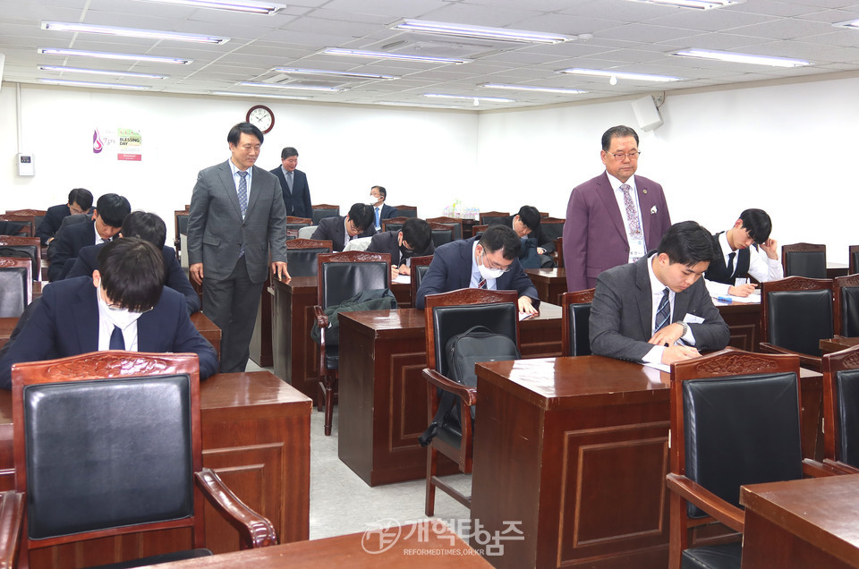 2023 군목후보생 강도사 고시 모습
