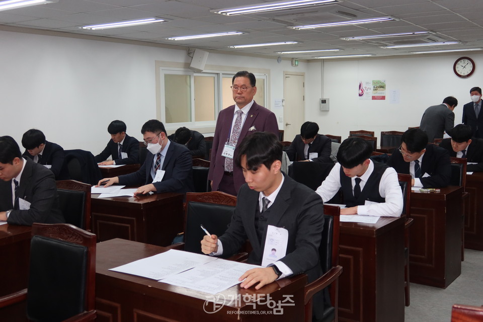 2023 군목후보생 강도사 고시 모습