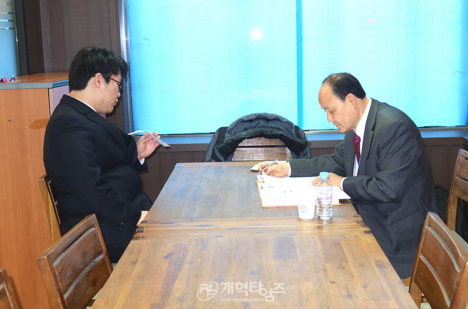 2023 군목후보생 강도사 고시 모습