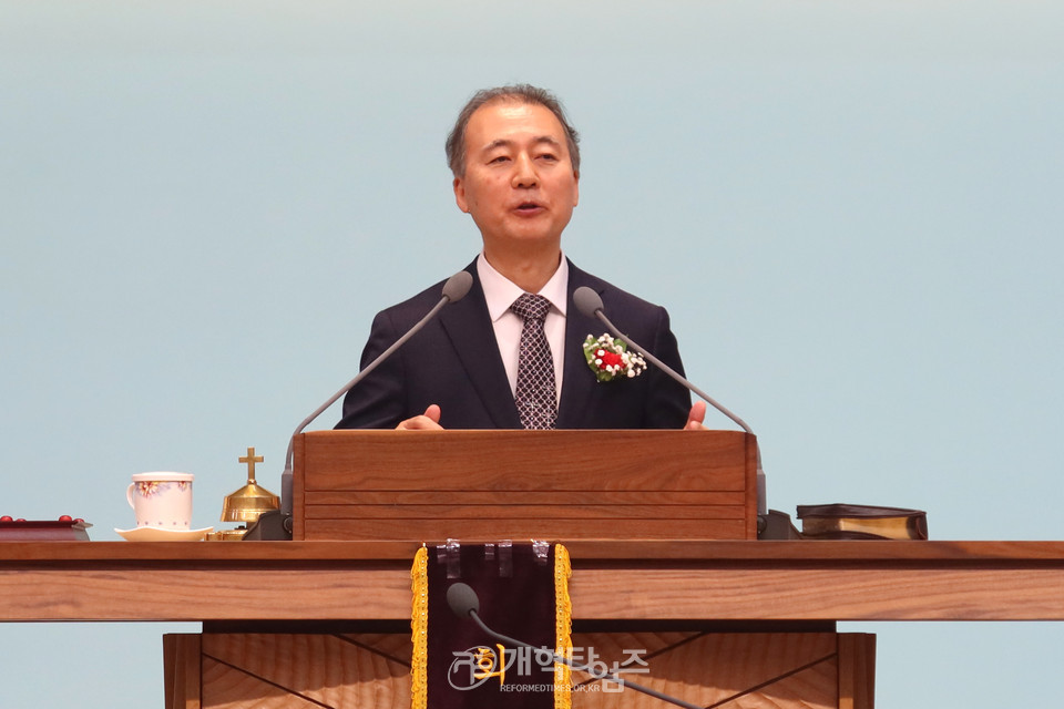 수도노회 장로회 제38회 정기총회 모습