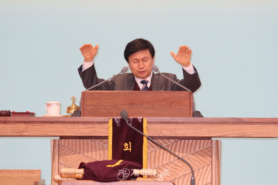 수도노회 장로회 제38회 정기총회 모습
