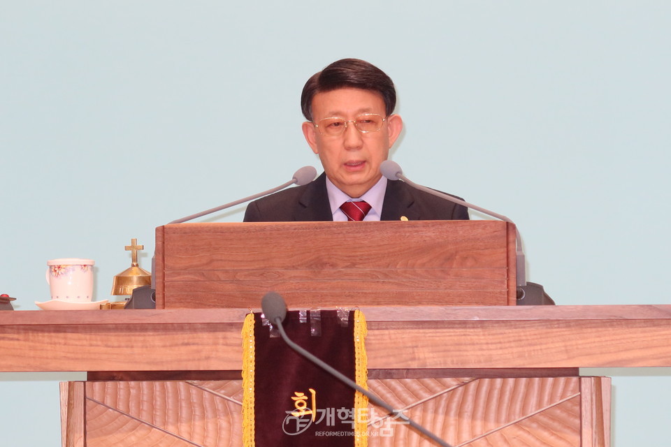 수도노회 장로회 제38회 정기총회 모습