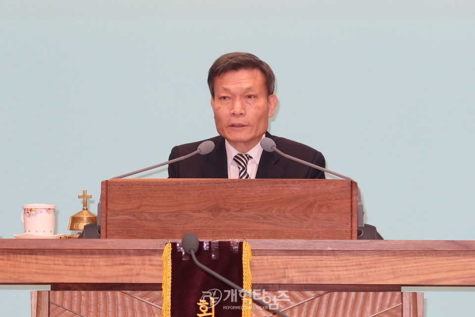 수도노회 장로회 제38회 정기총회 모습