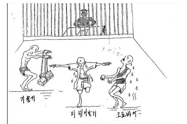 북한이탈주민이 그린 정치범 수용소 인권 유린 모습