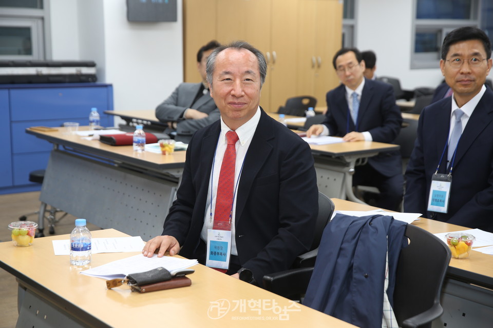 2023 교회자립개발원 서울권역 노회장 조찬 초청 모임 모습