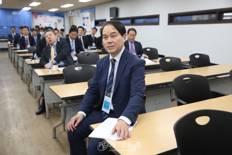 2023 교회자립개발원 서울권역 노회장 조찬 초청 모임 모습