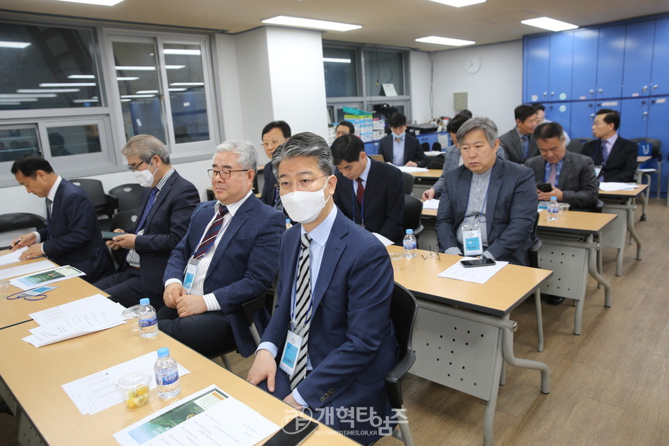 2023 교회자립개발원 서울권역 노회장 조찬 초청 모임 모습