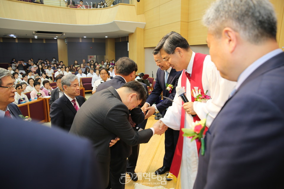 원주중부교회, 「교회 설립 63주년 기념 추대ㆍ은퇴ㆍ임직감사예배」 모습