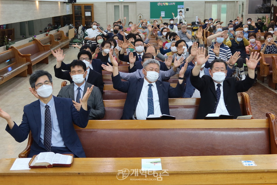 수도노회남전도회, 중앙보훈교회 환우위문예배 모습