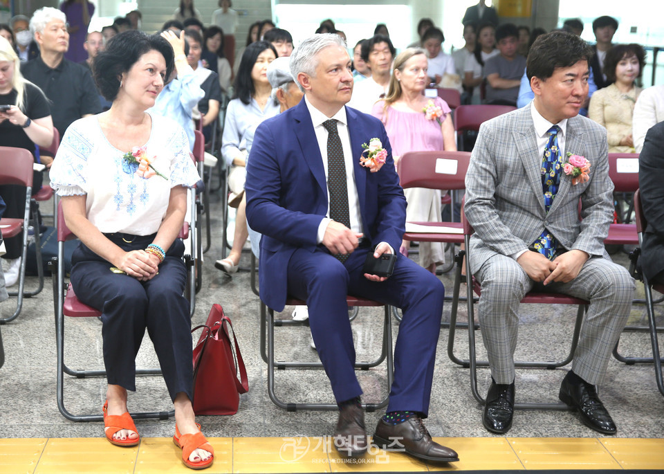 민주평통 용산구협의회, 「2023 용산국제평화예술전」 개막식 모습