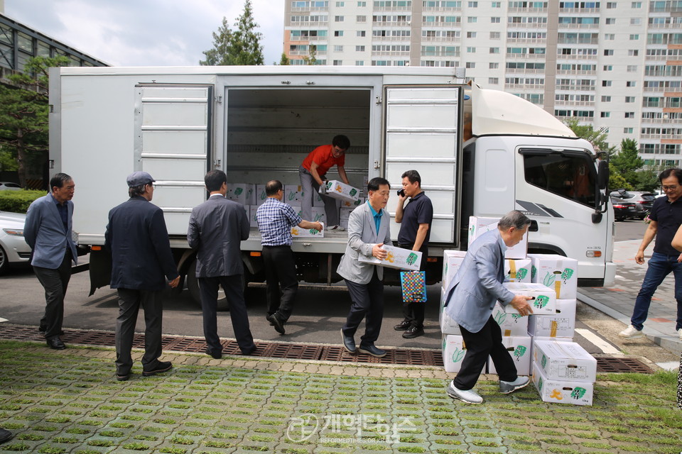 선한장로회, 도농상생 옥수수ㆍ감자 나눔과 섬김 행사 모습