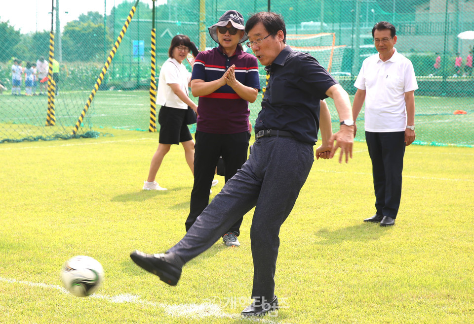 제1회 총회장배 전국유소년 풋살(축구)대회 결선 모습