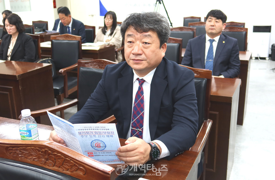 전국CE, 제75회기 회장 및 부회장 후보 등록 감사예배 모습