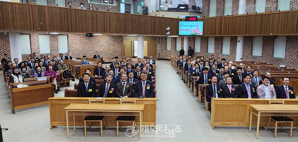 부총회장 김종혁 목사 당선 감사예배 모습