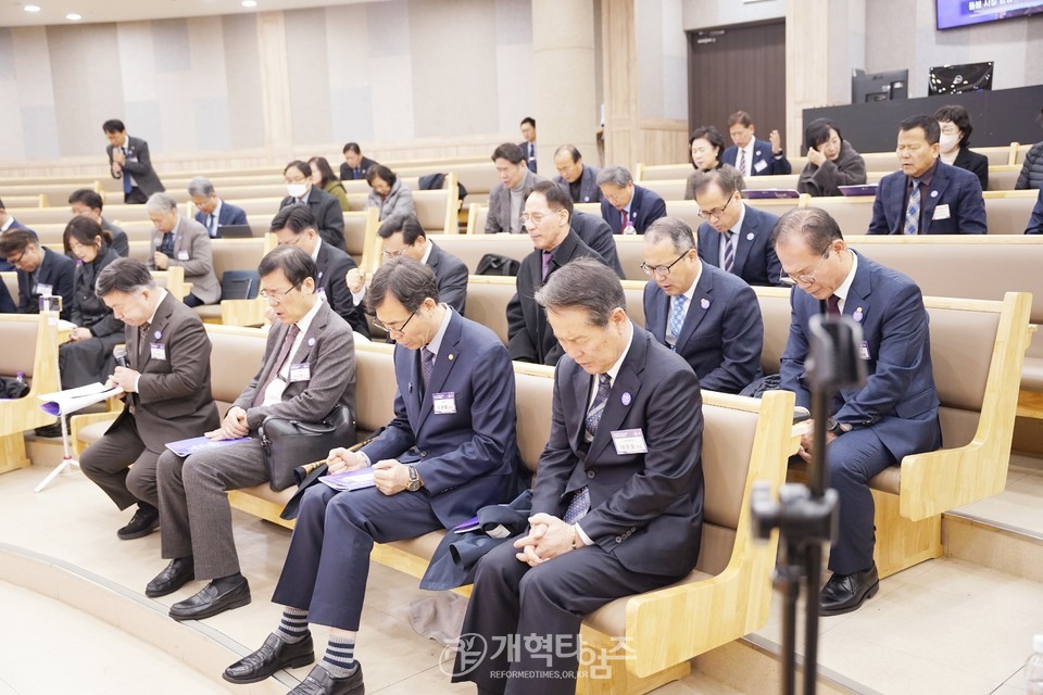 한국교회 저출산 극복 사명자대회 줄범식 모습