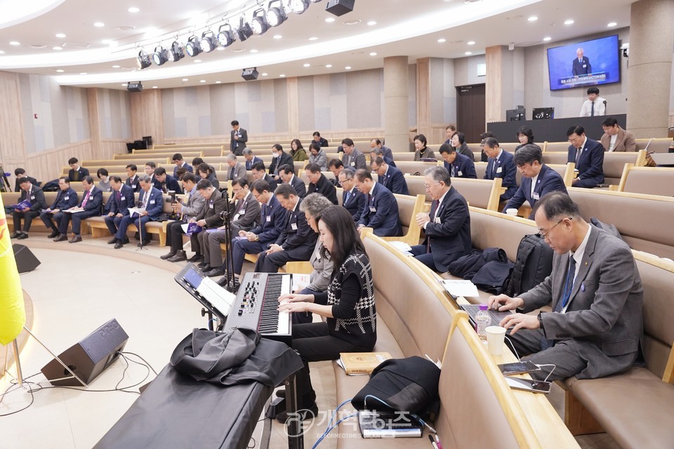 한국교회 저출산 극복 사명자대회 줄범식 모습