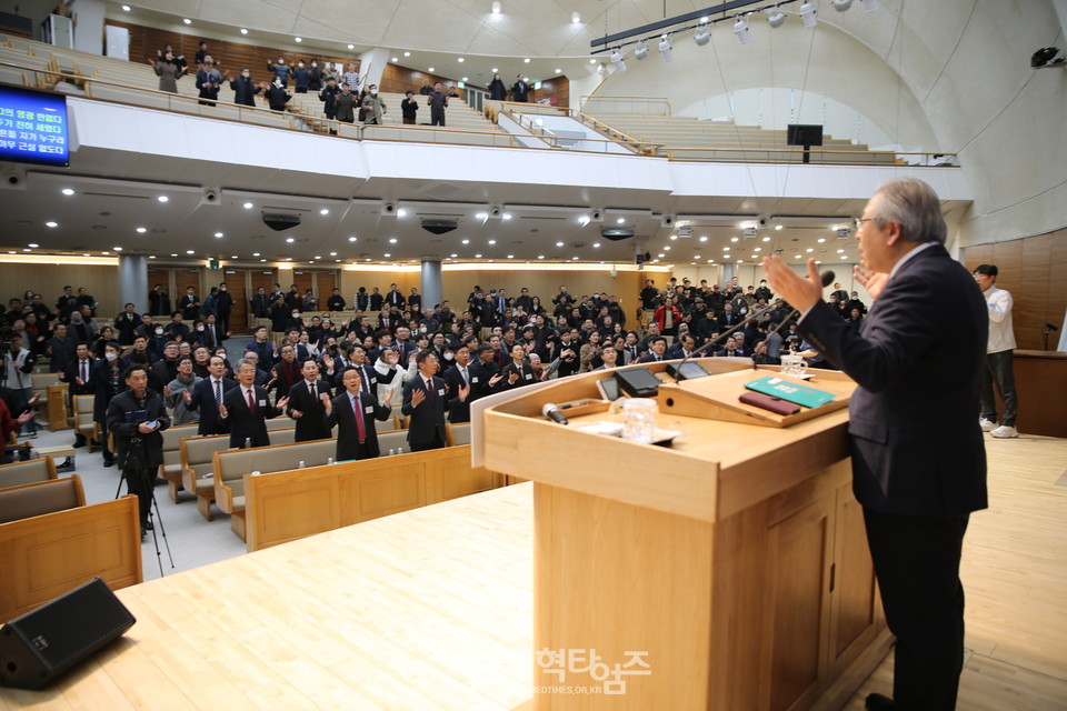 「교회여일어나라위원회」 주최, 「ONE DAY 송년말씀축제」 모습(새로남교회에서)