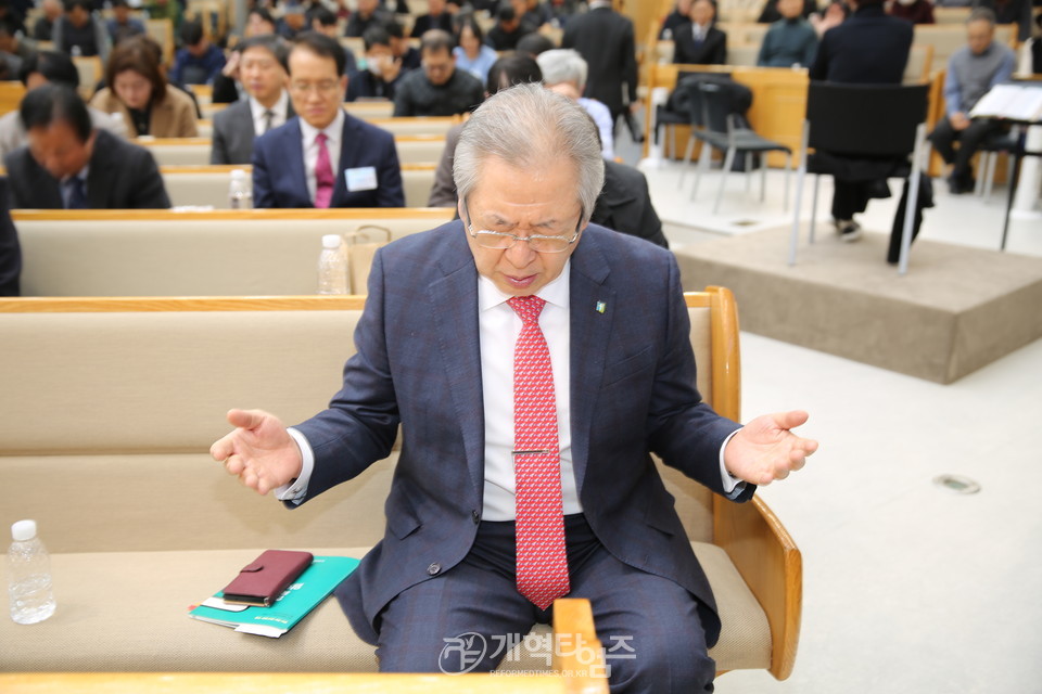 「교회여일어나라위원회」 주최, 「ONE DAY 송년말씀축제」 모습(새로남교회에서)